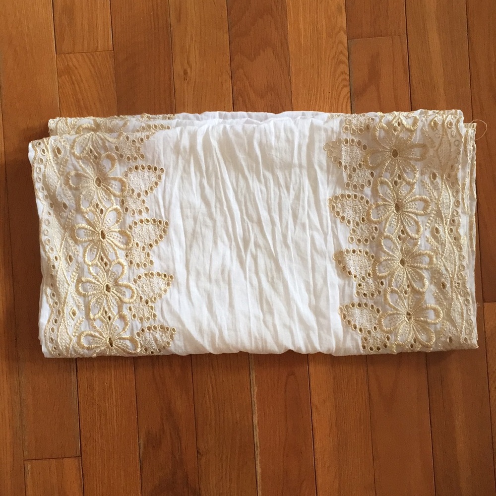 Embroidered Infinity Scarf